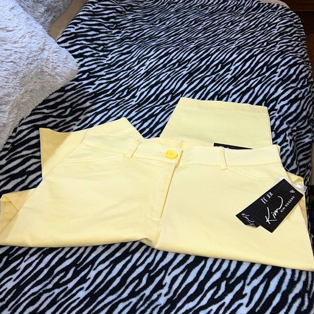 Kim Rogers Women’s No Gap Waistband Capris Size 8 NWT